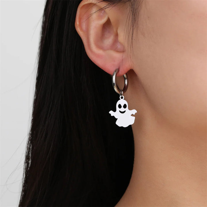 Ghost Hoop Earrings