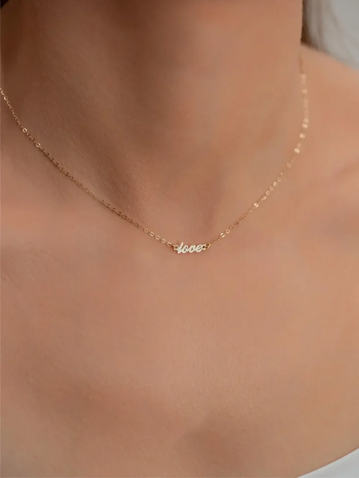 Golden Forever Love Necklace