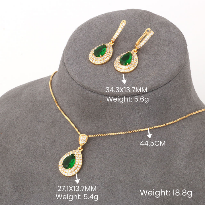 Green Gold Jewellery Set