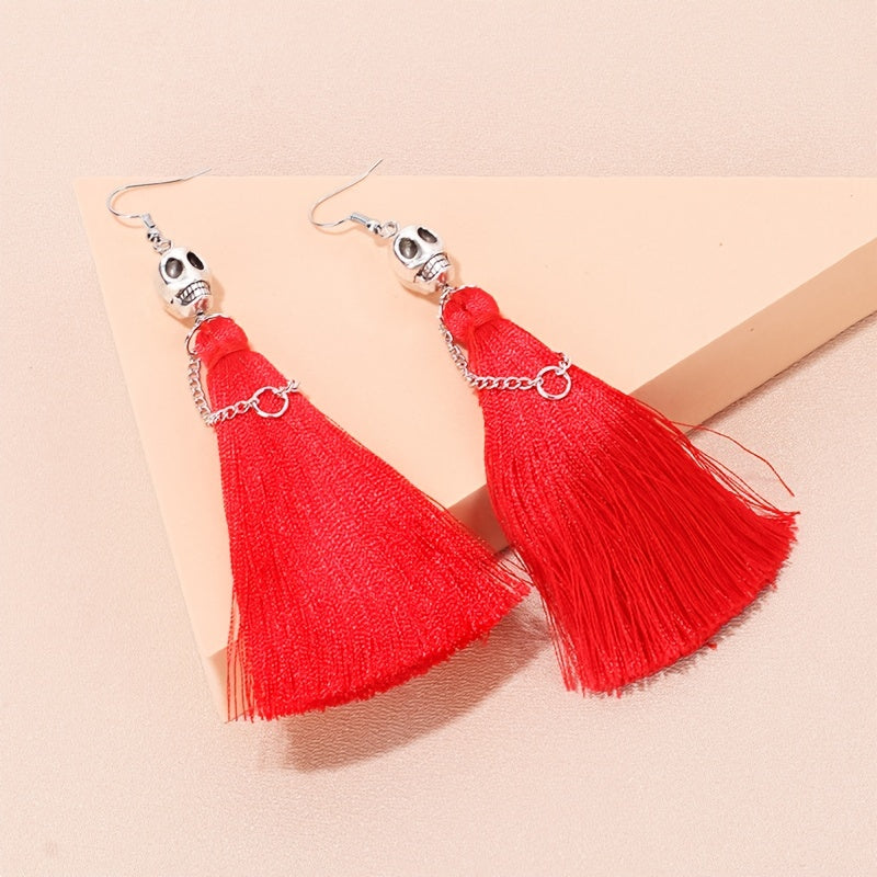 Skeleton Tassel Earrings