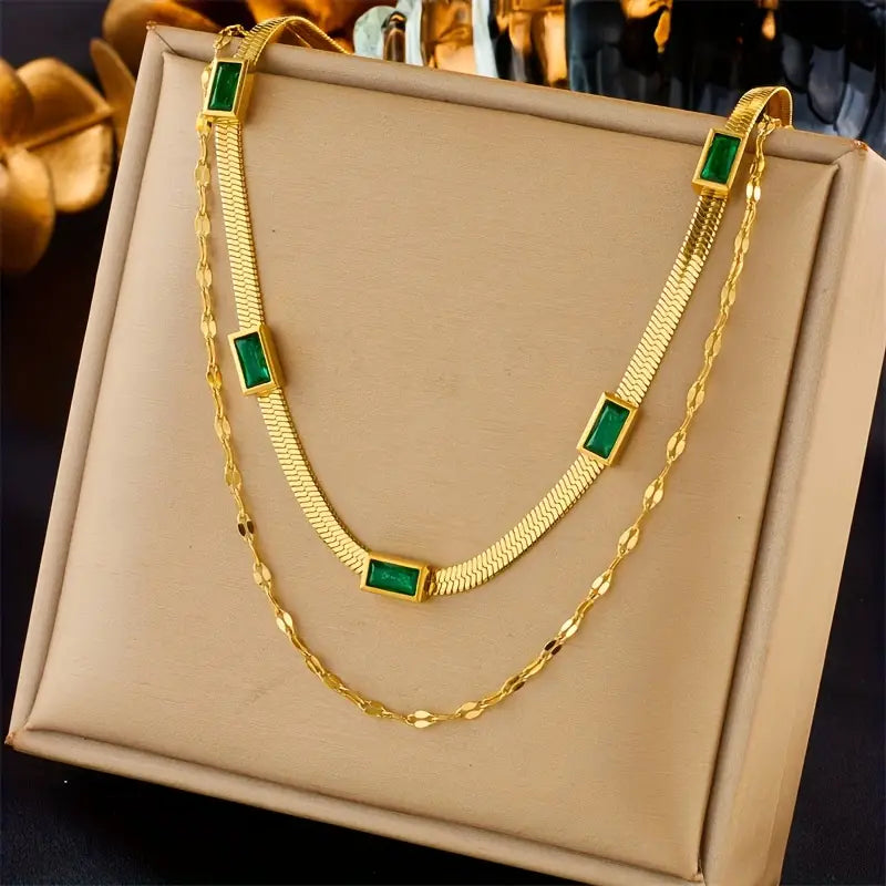 Double-Layer Retro Gold Necklace