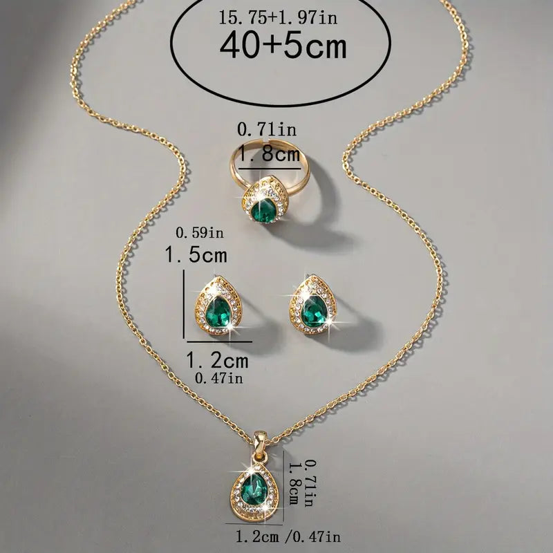 Chic Golden Green Set
