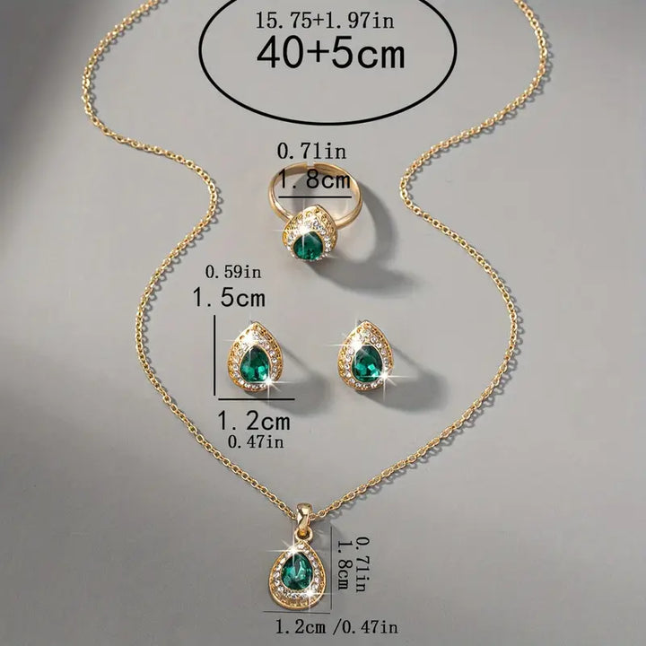 Chic Golden Green Set