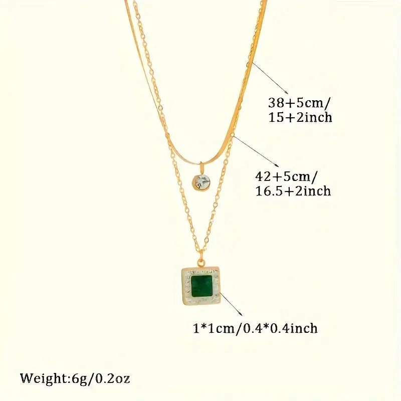 Golden Gemstone Necklace
