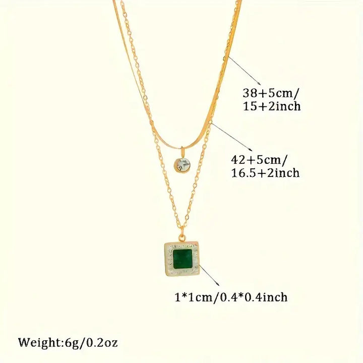 Golden Gemstone Necklace