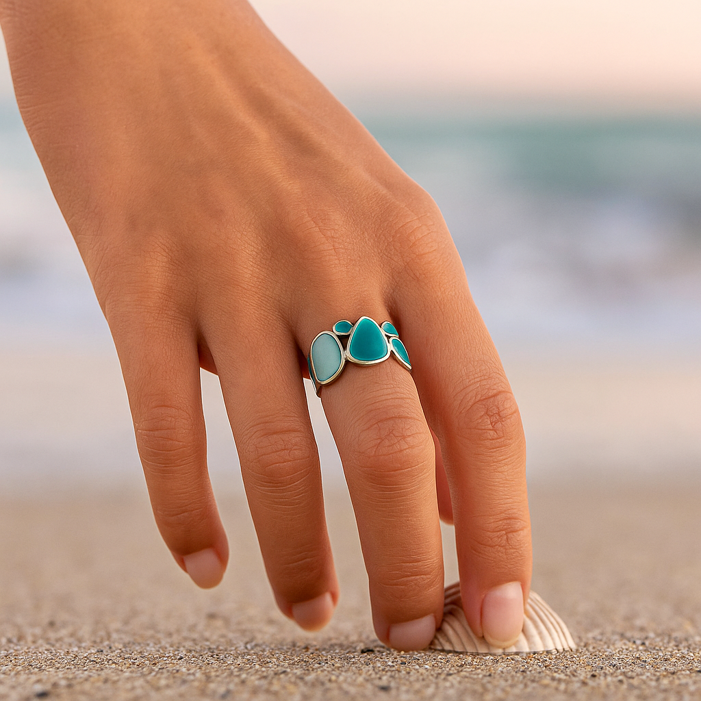 Ocean Drop Silver Ring