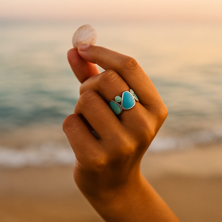 Ocean Drop Silver Ring