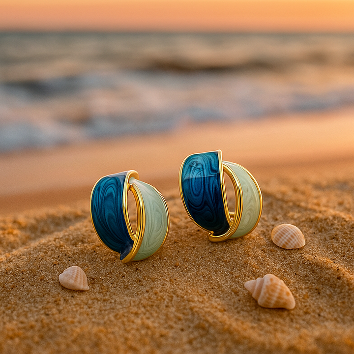 Twin Waves Earrings