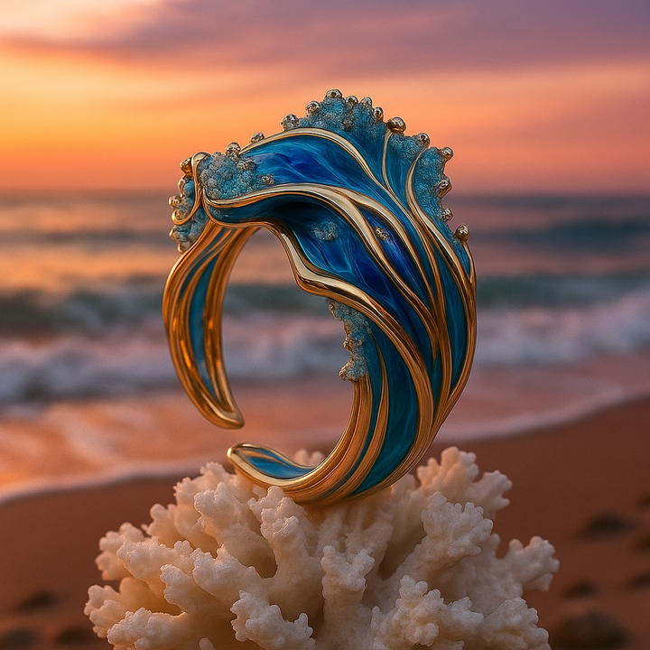 Adjustable Antique Waved Ring