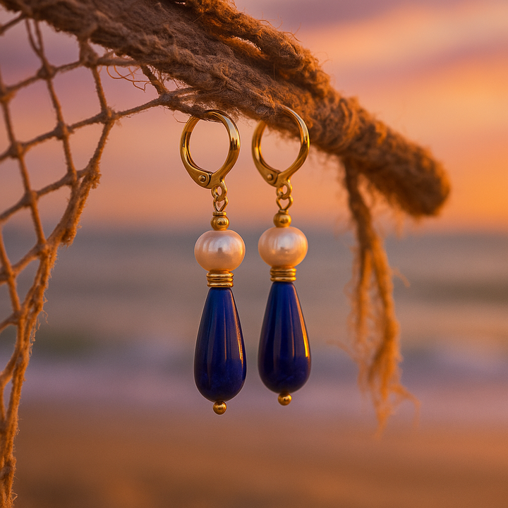 Blue Drops Earrings