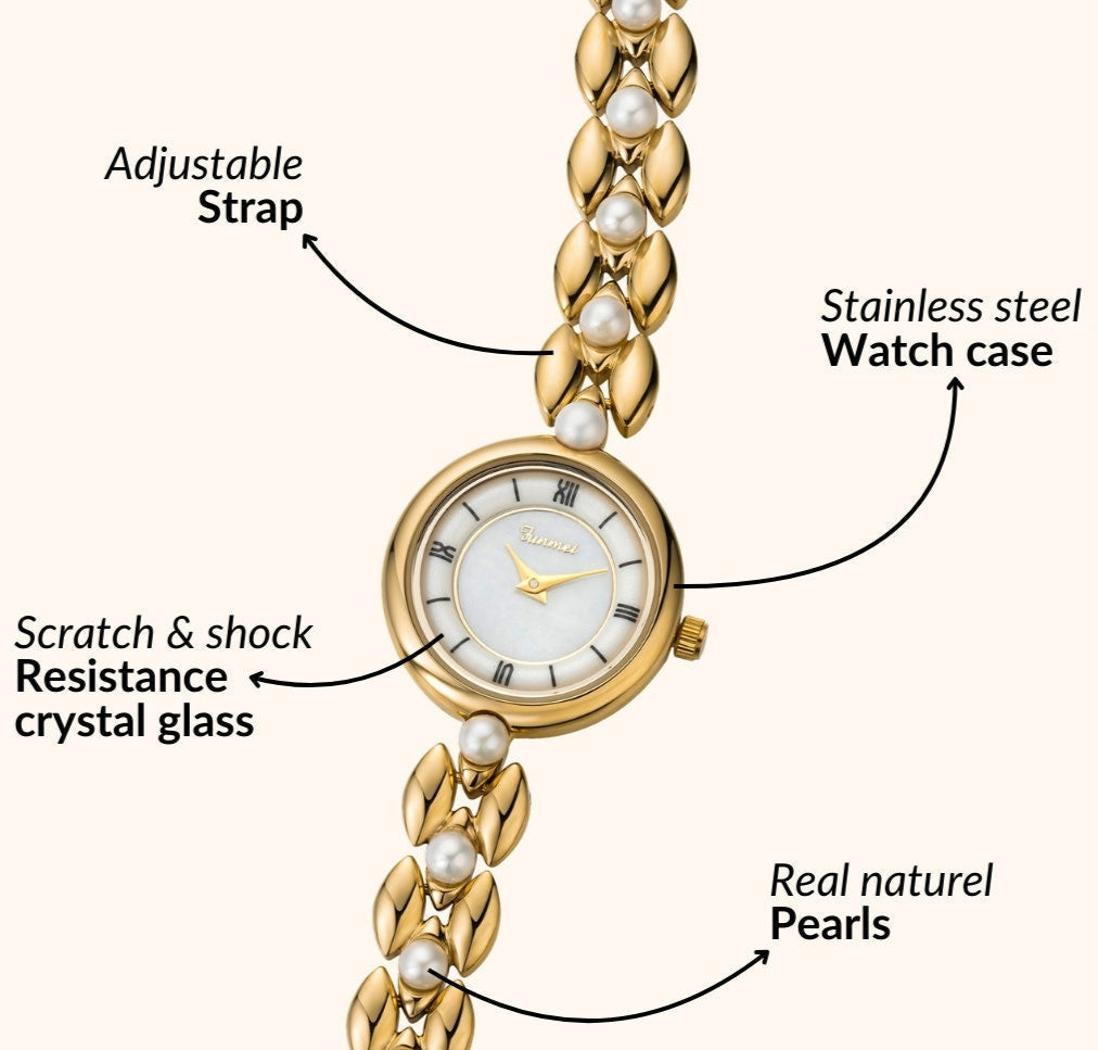 Classic Pearl Gold Watch