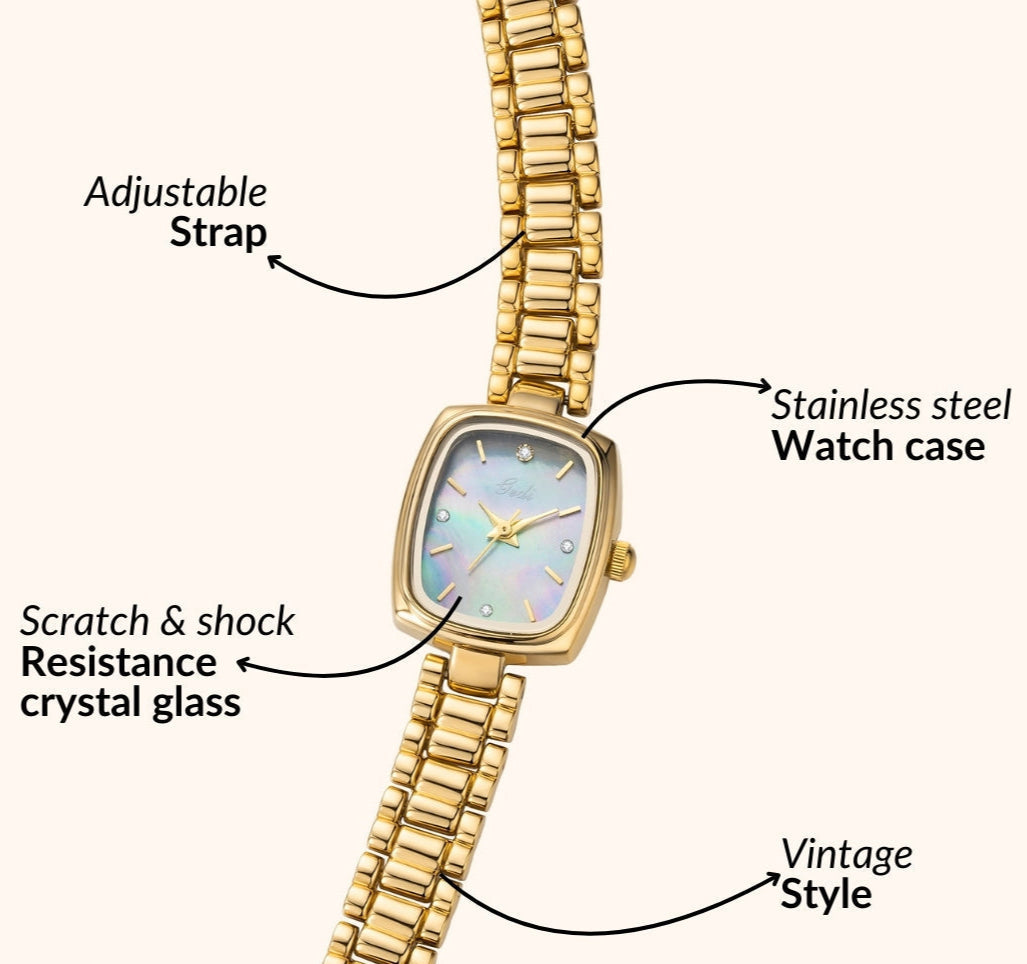 Radiant Gold Pearl Watch