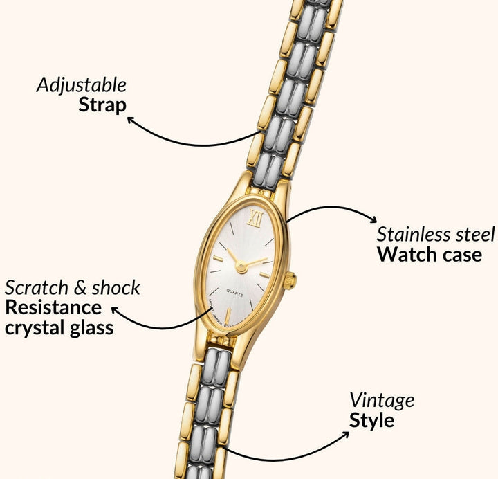 Two-Tone Bracelet Watch