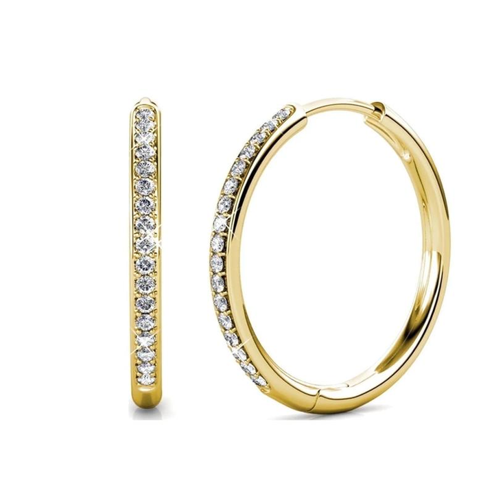 Elegant Gold Pave Sorel Earrings