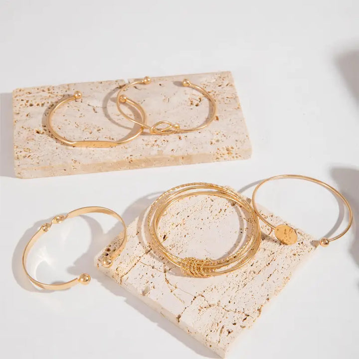 Eleganct Golden Bracelet Set