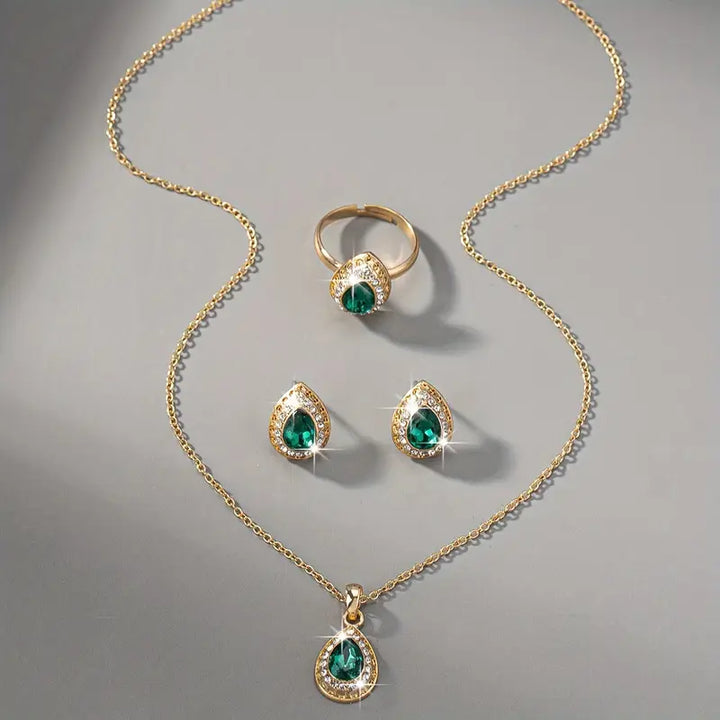 Chic Golden Green Set