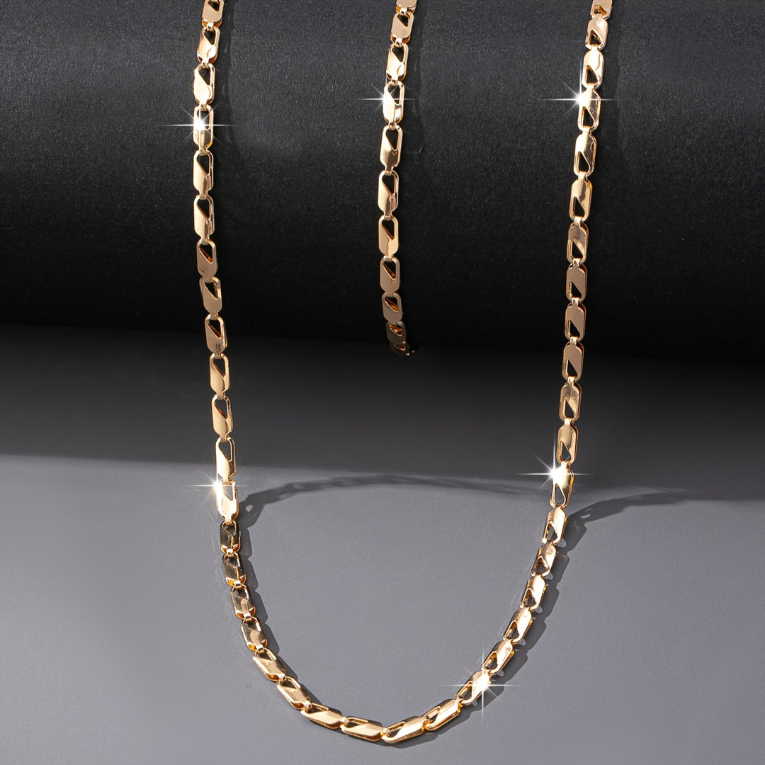 Chic 18k gold Gold Necklace and Bracelet Set