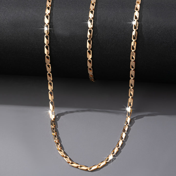 Chic 18k gold Gold Necklace and Bracelet Set