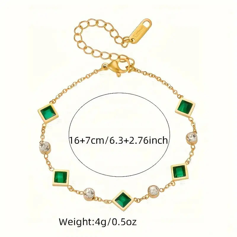 Golden Gemstone Bracelet