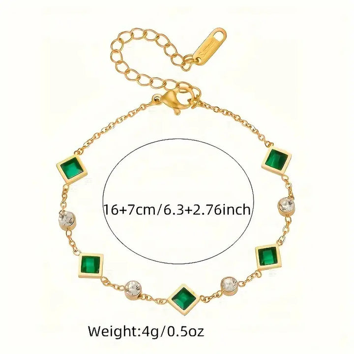 Golden Gemstone Bracelet