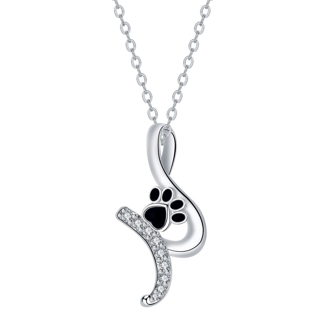 Cute Paw Print Pendant Necklace