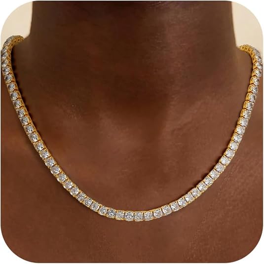 Timeless Gold Tennis Necklace