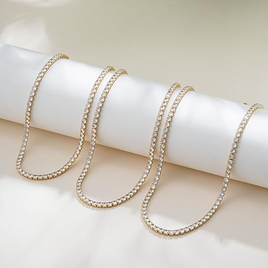 Timeless Gold Classic Tennis Necklace