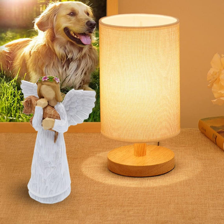 Angel of Friendship Dog Memorial Gift with Rainbow Bridge Bracelet