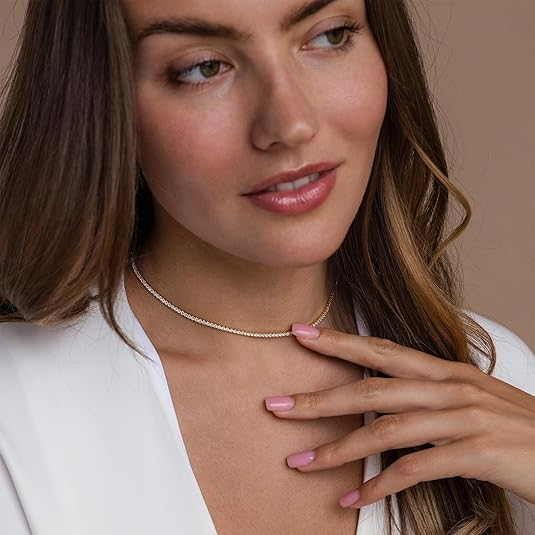 Timeless Gold Tennis Necklace