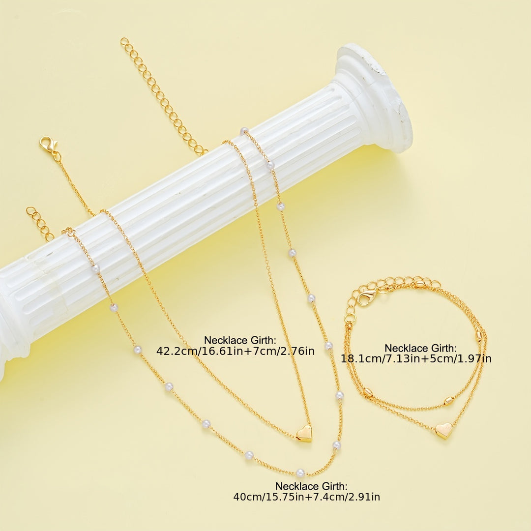 Chic Minimalist Necklace and Bracelet Set