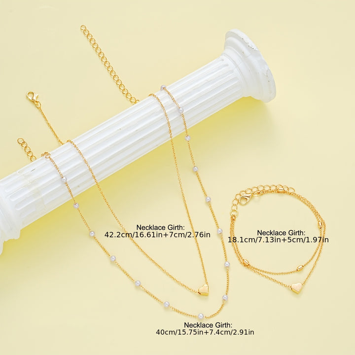 Chic Minimalist Necklace and Bracelet Set