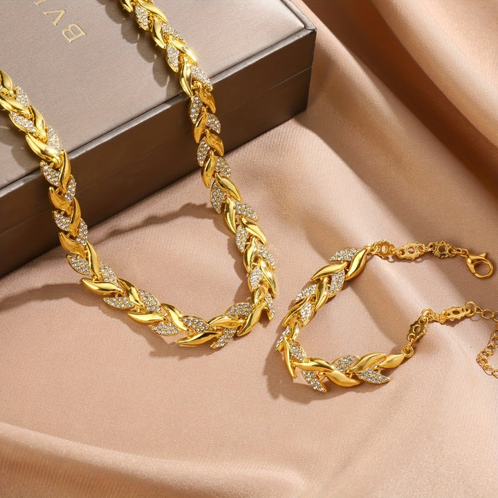 Elegant Golden Fish Tail Set