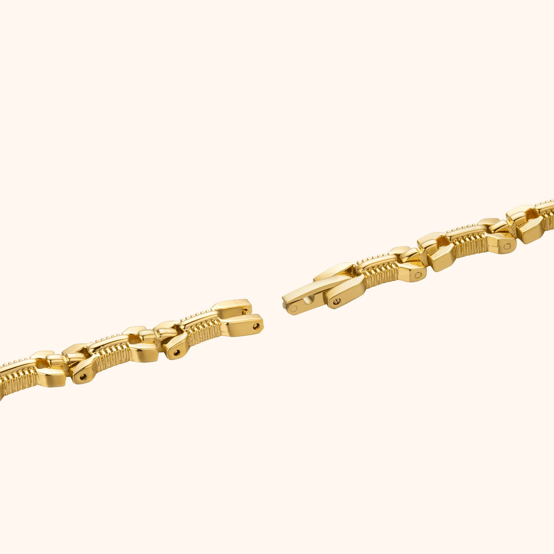 Gold Link Bracelet Watch