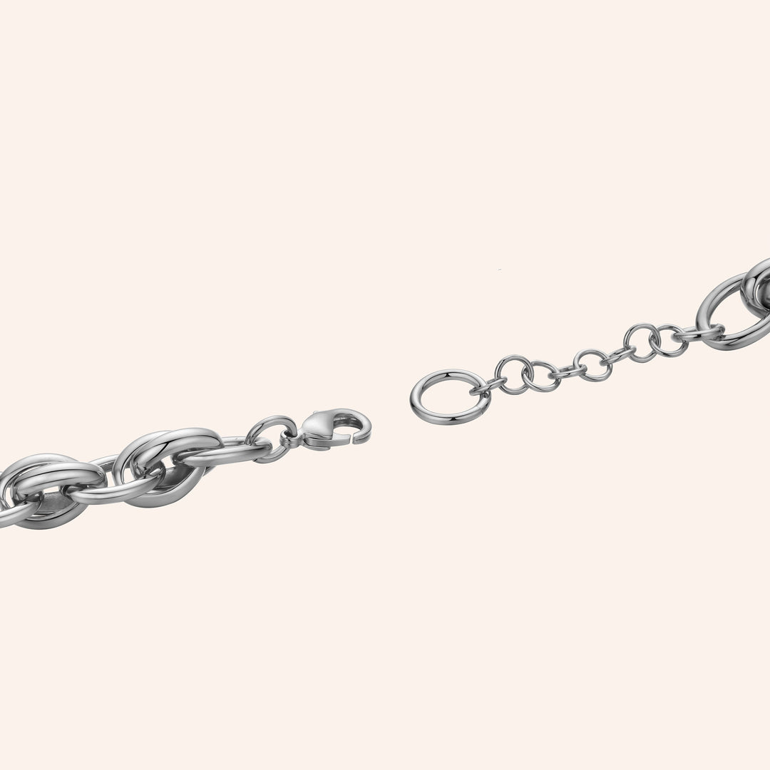 Elegant Silver Charm Watch