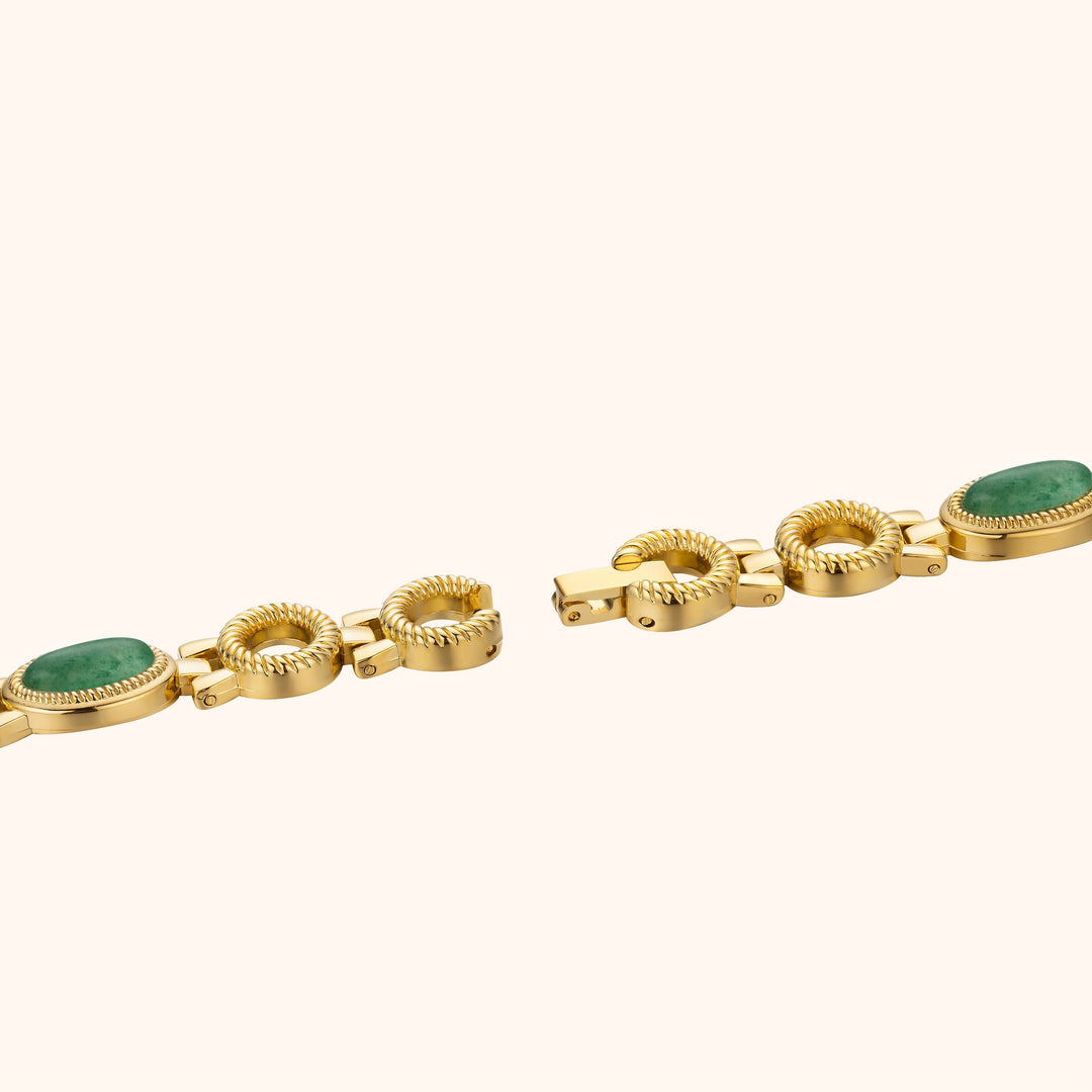 Gold Jade Accent Watch