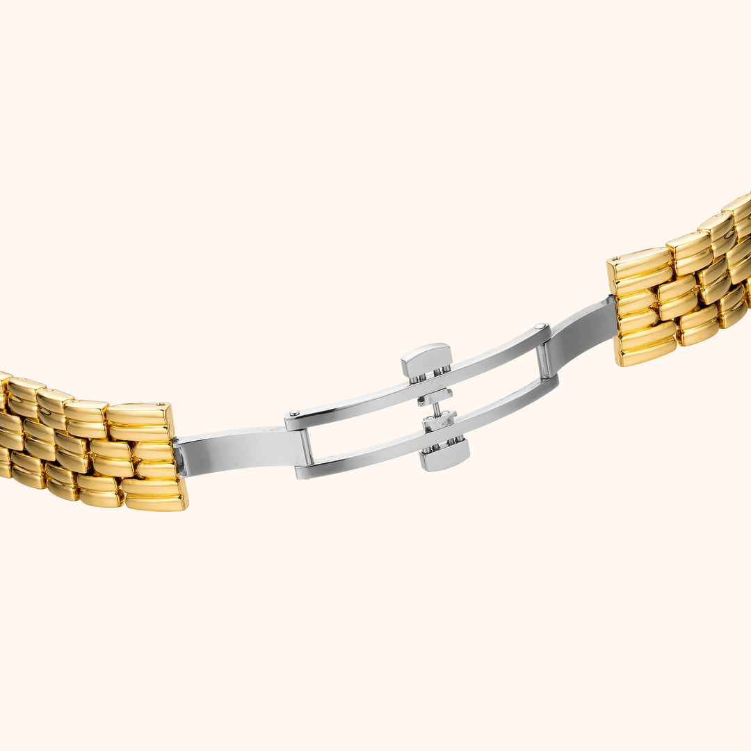 Gold Rectangle Bracelet Watch