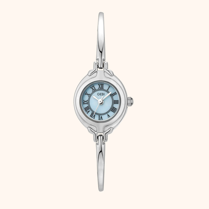 Blue Silver Bracelet Watch