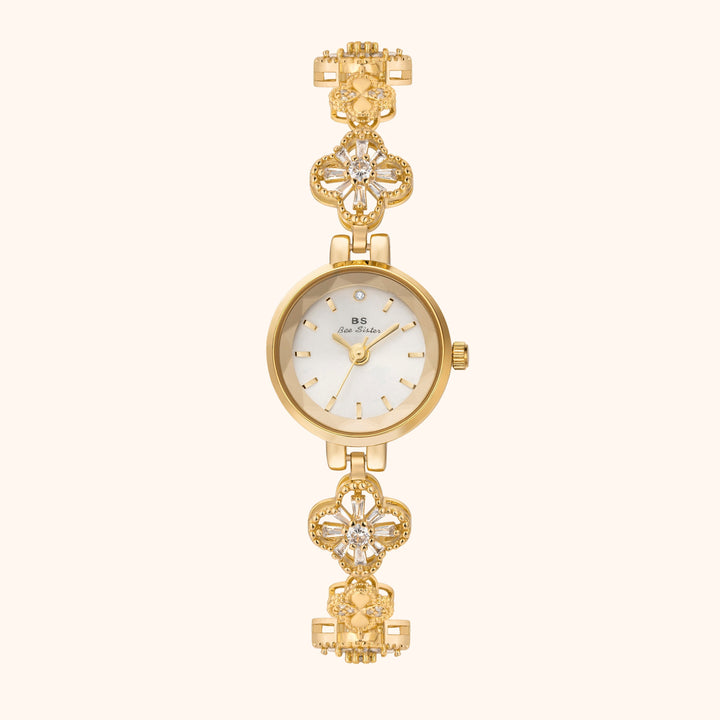 Gold Ornate Bracelet Watch