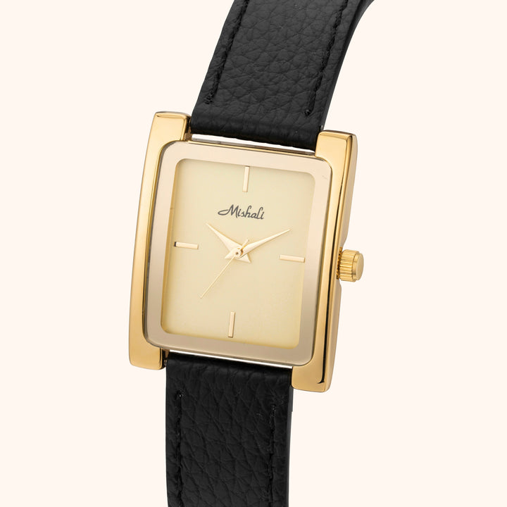 Leather Gold Elegant Watch