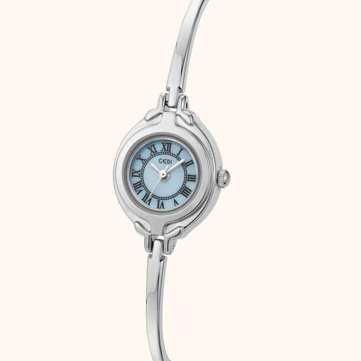 Blue Silver Bracelet Watch