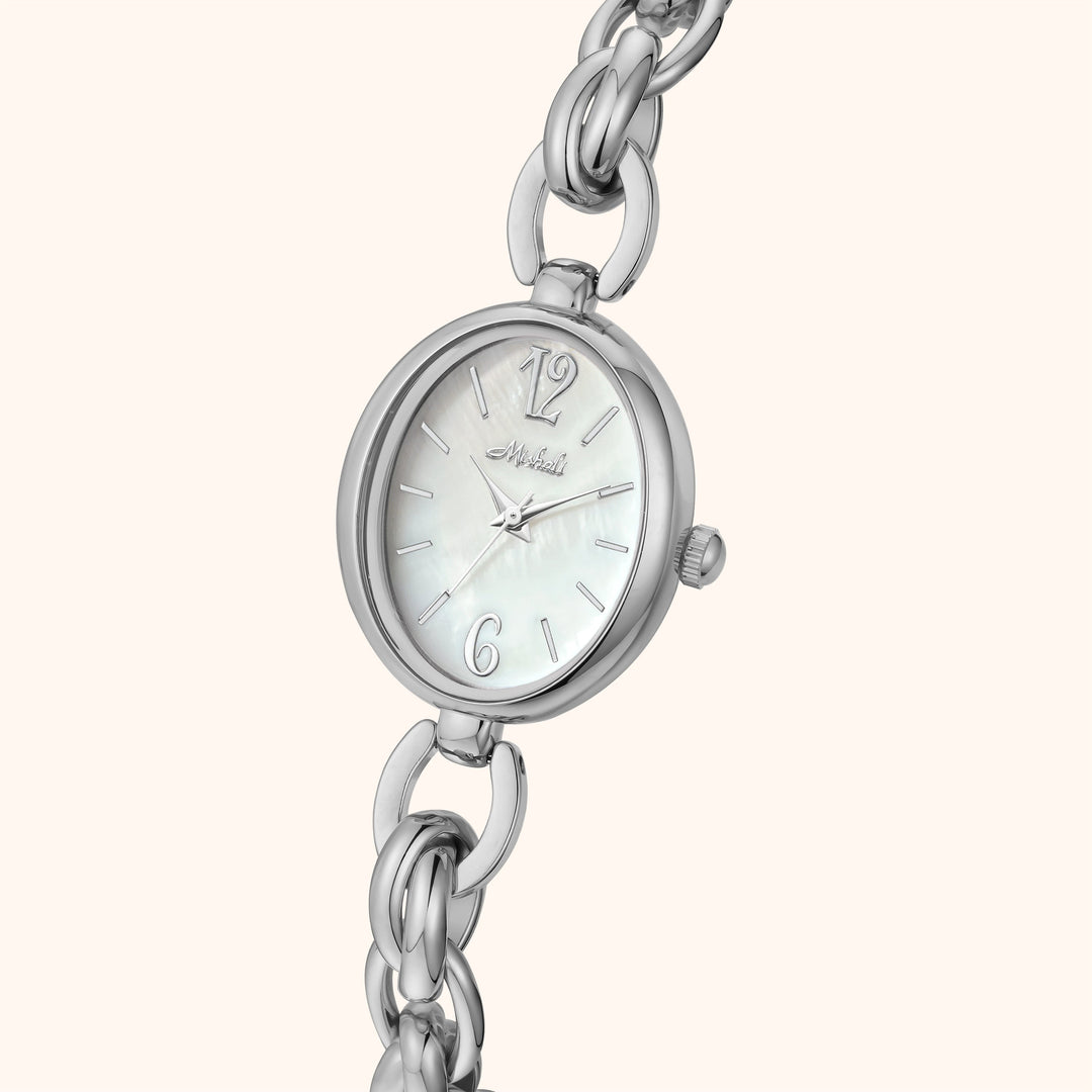 Elegant Silver Charm Watch