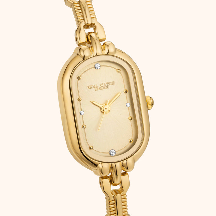 Gold Link Bracelet Watch