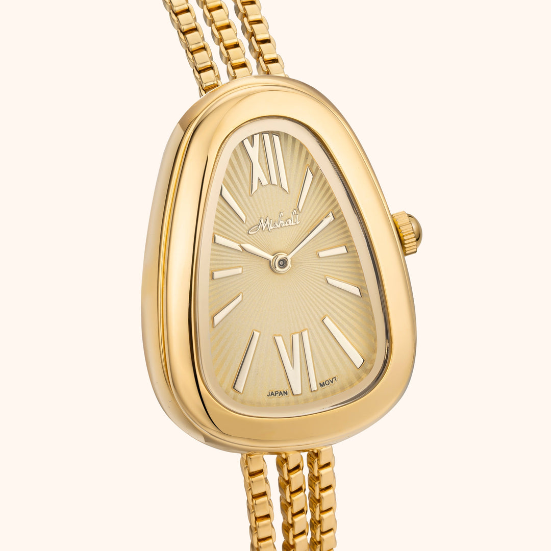 Gold Teardrop Bracelet Watch