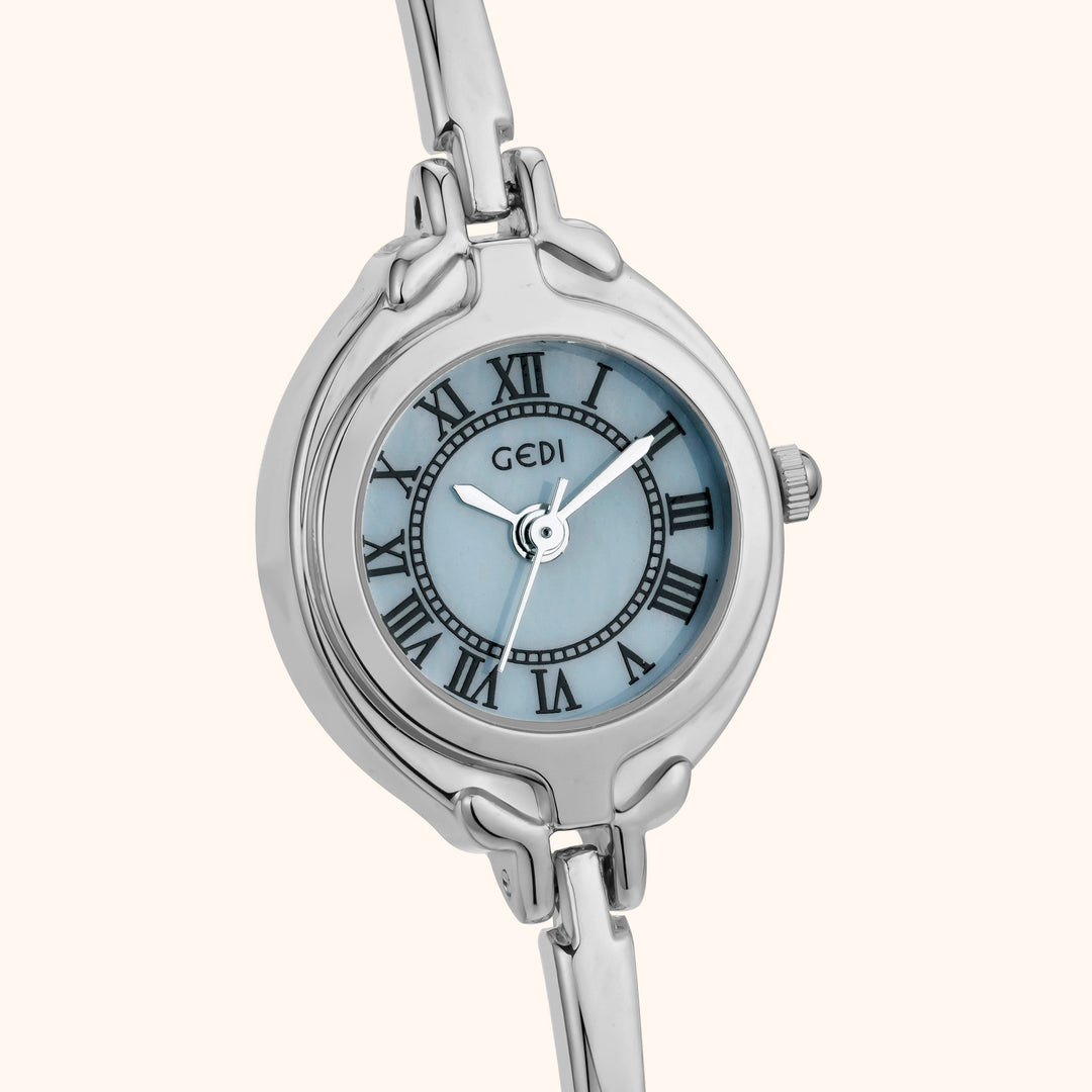 Blue Silver Bracelet Watch