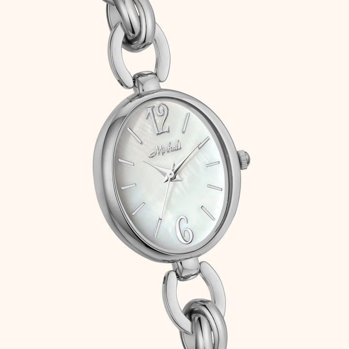 Elegant Silver Charm Watch
