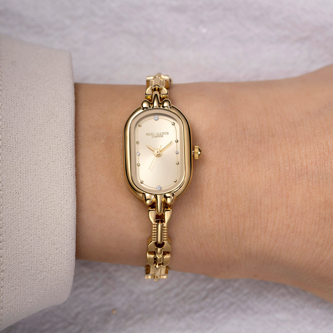 Gold Link Bracelet Watch