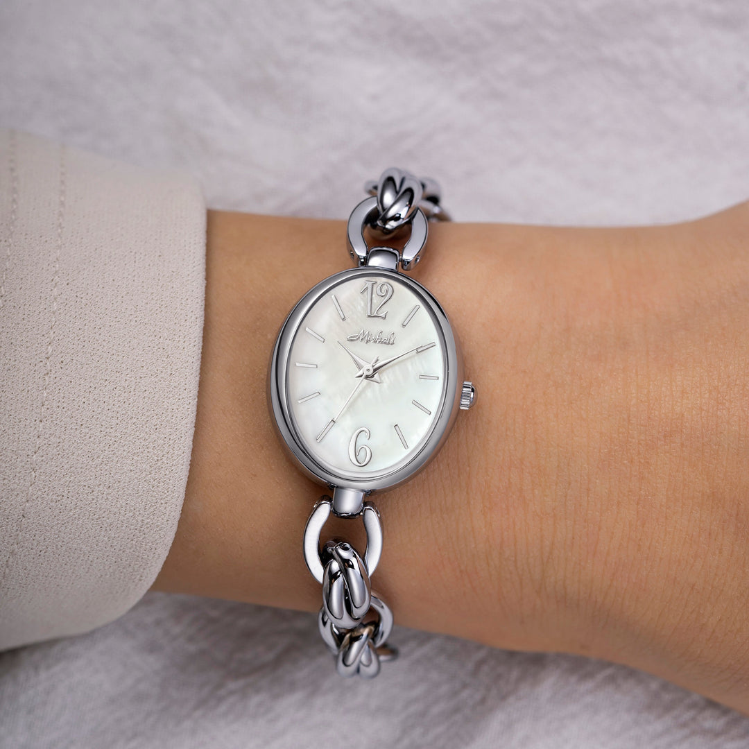 Elegant Silver Charm Watch