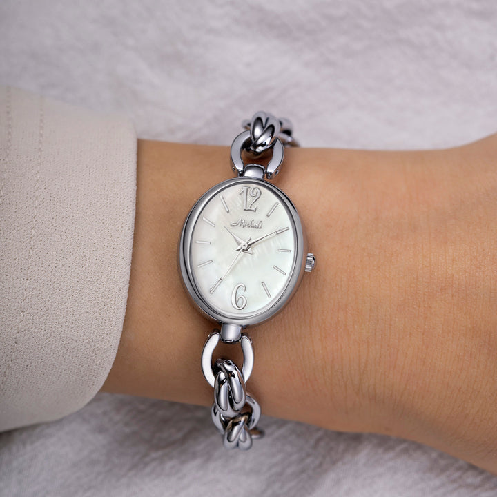 Elegant Silver Charm Watch