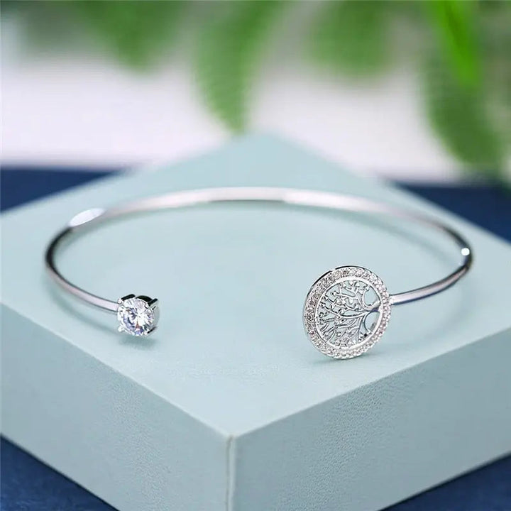 Adjustable Bracelet with Tree of Life Design