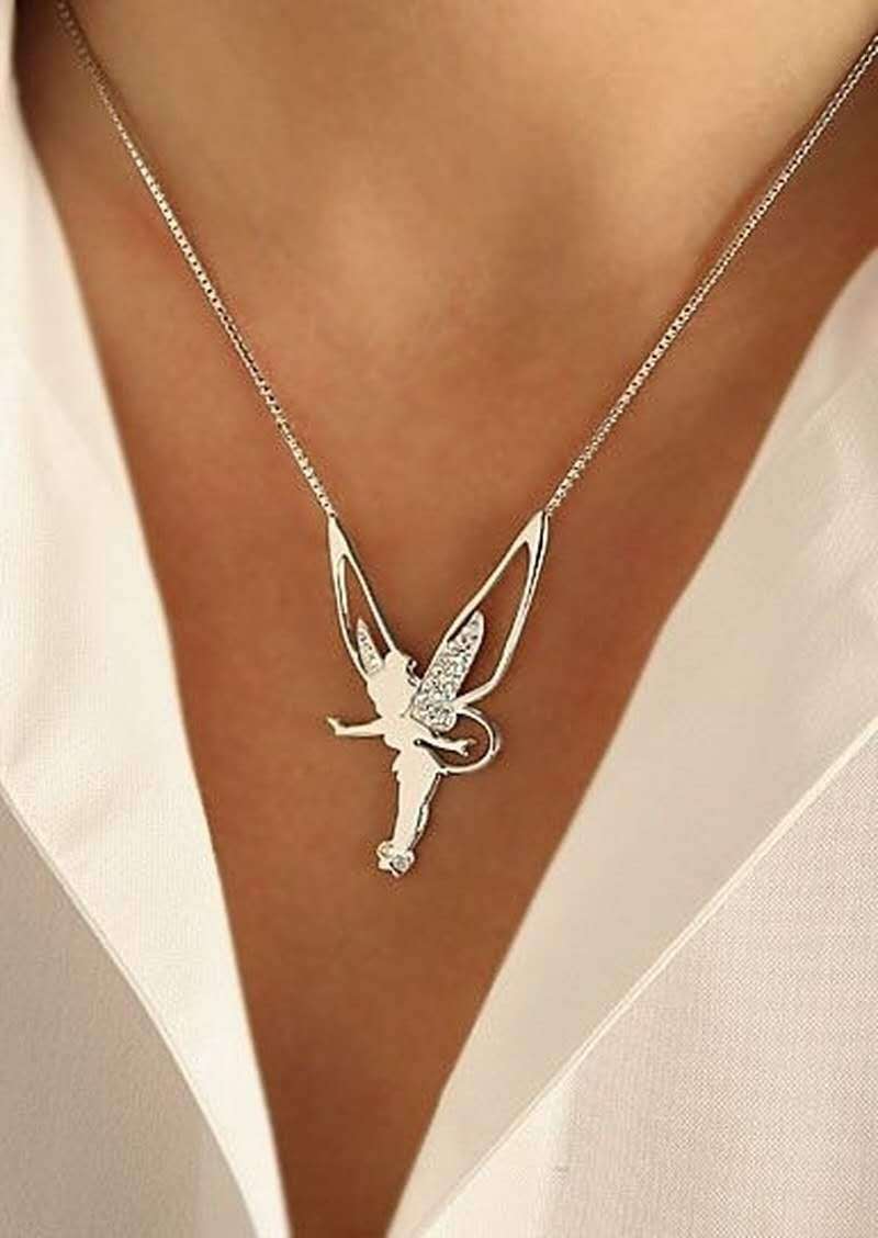 Chic Gold Lucky Fairy Necklace
